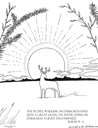 Isaiah 9 Coloring Pages: People in darkness have seen a GREAT ...