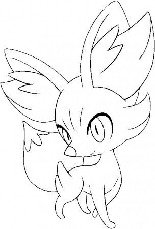 Coloring Pages Pokemon - Fennekin - Drawings Pokemon