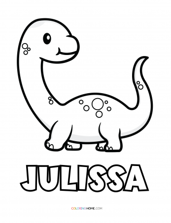 Julissa dinosaur coloring page