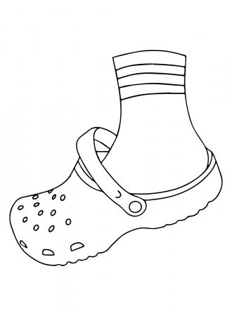 Crocs Pictures Coloring Pages - Crocs Coloring Pages - Coloring Pages For  Kids And Adults