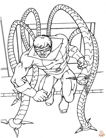 Dr. Octopus Vs Spider Man Coloring Pages - Get Free Printable Pages