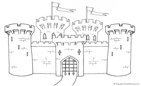 30+ Awesome Picture of Castle Coloring Pages - albanysinsanity.com | Castle  coloring page, Castle drawing, Castle pictures