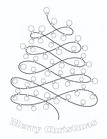 Free Printable Christmas Lights Coloring Pages - Freebie Finding Mom