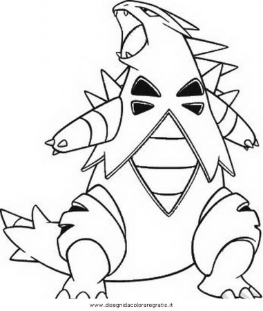 Pokemon tyranitar coloring pages