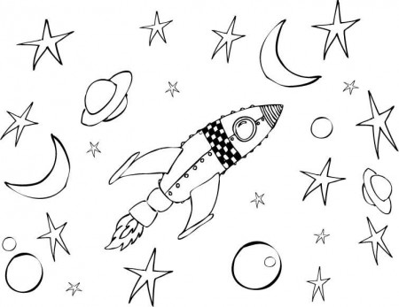 Space Rocket Coloring Pages - Pics about space