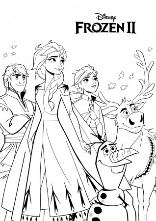 Frozen 2 to print - Frozen 2 Kids Coloring Pages