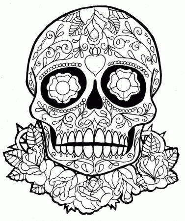 Sugar Skull Coloring Pages – coloring.rocks!