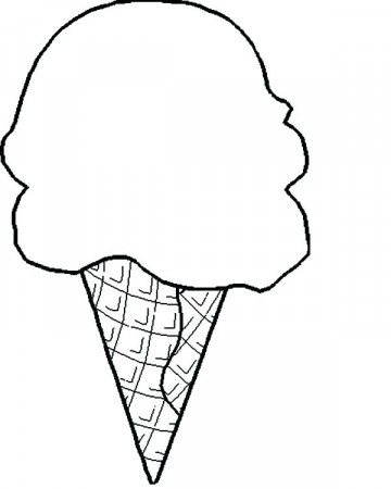 Icecream Cone Coloring Pages - Bilscreen