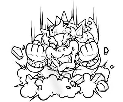 Printable Super Mario 3d Land Bowser Cocky Coloring Pages | Super mario 3d, Coloring  pages, Bowser