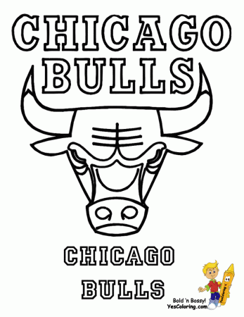 Chicago Bulls coloring page