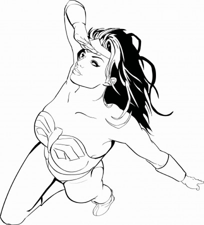 Drawing Wonder Woman #74614 (Superheroes) – Printable coloring pages