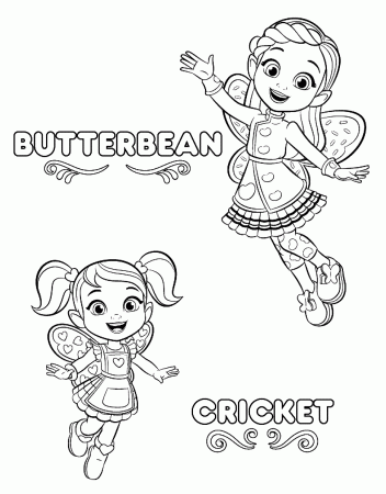 Butterbean's Cafe Coloring for Girls - Get Coloring Pages