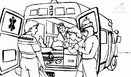 Drawing Ambulance #136778 (Transportation) – Printable coloring pages