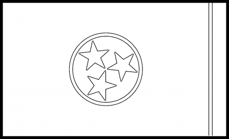 Tennessee Flag Coloring Page – State Flag Drawing – Flags Web