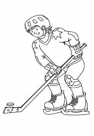 Free Printable Hockey Puck Coloring Page, Sheet and Picture for Adults and  Kids (Girls and Boys) - Babeled.com