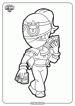 Free Printable Brawl Stars Ninja Tara Coloring Pages | Star coloring pages, Coloring  pages, Easy drawings