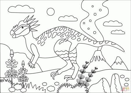 Stygimoloch coloring page | Free Printable Coloring Pages