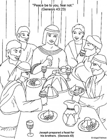 joseph and his brothers coloring - Clip Art Library