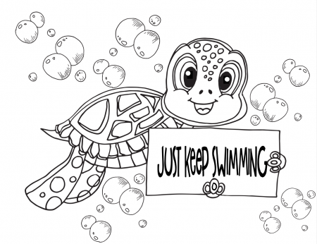 Free Turtle Coloring Pages — Stevie Doodles