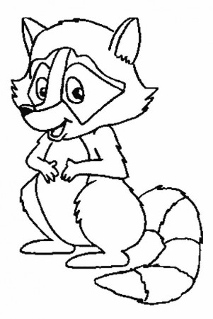 Shy Raccoon Coloring Page - Download & Print Online Coloring Pages for Free  | Color Nimbus | Animal coloring pages, Farm animal coloring pages, Cute coloring  pages