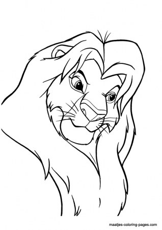 Lion King coloring page