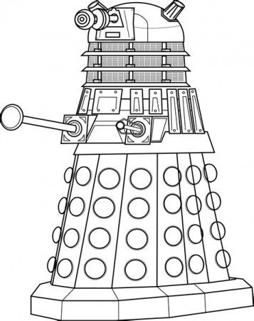 Dalek Colouring Pages - Free Colouring Pages