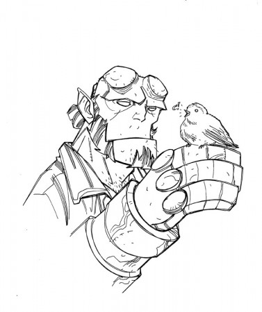 catching up (and yet another hellboy sketch) - craig rousseau