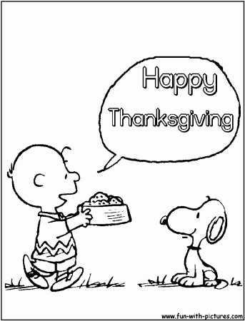 12 Pics of Peanuts Thanksgiving Coloring Pages - Snoopy ...