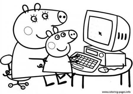 Print peppa pig free Coloring pages