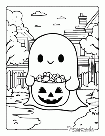 20+ Free Ghost Coloring Pages for Kids ...