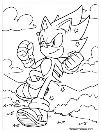 20 Super Sonic Coloring Pages (Free PDF ...