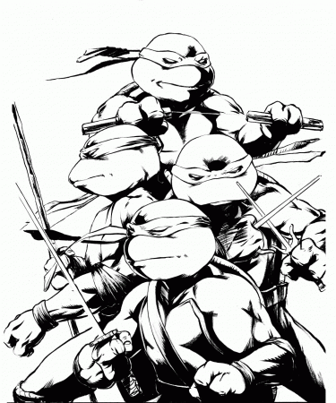Stage Excellent Printable Teenage Mutant Ninja Turtles Coloring ...