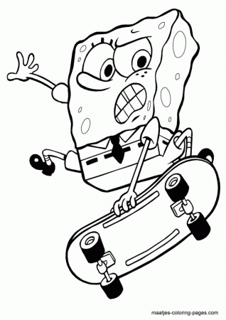 Skateboard Coloring Page - Coloring Pages for Kids and for Adults
