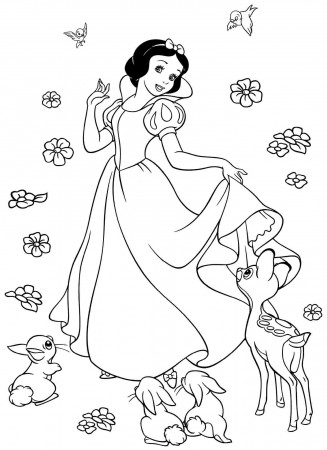 walt disney coloring pages princess snow white & the prince ...