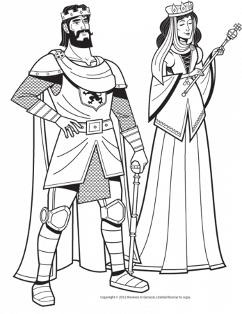 King and queen coloring pages