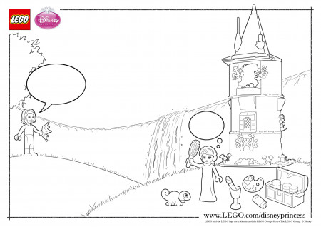 LEGO Disney Princess Coloring Pages - The Family Brick