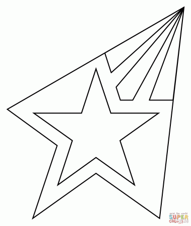 Shooting Star coloring page | Free Printable Coloring Pages