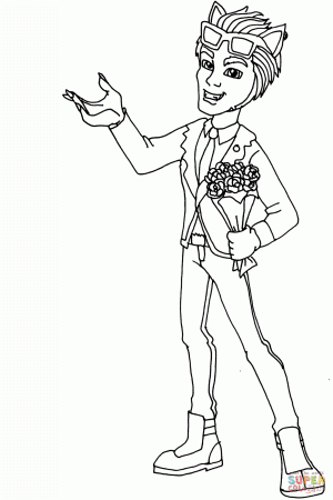 MH Clawd Wolf coloring page | Free Printable Coloring Pages