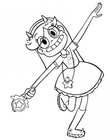 Happy Star Butterfly Coloring Page - Free Printable Coloring Pages for Kids