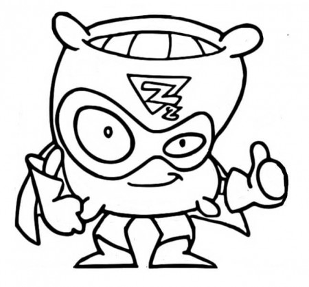 Super Soft Superzings Coloring Page - Free Printable Coloring Pages for Kids