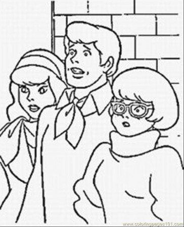 scooby doo coloring pages daphne fred velma - Clip Art Library