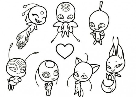 Kwamis Miraculous Ladybug Coloring Page - Free Printable Coloring Pages for  Kids