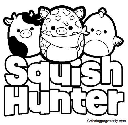 Squishmallow Squish Hunter Coloring Pages - Squishmallow Coloring Pages - Coloring  Pages For Kids And Adults