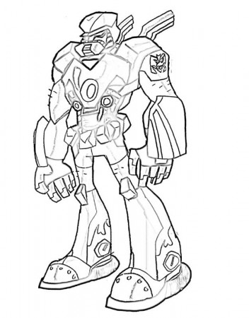 Transformers Robot Coloring Page - Free Printable Coloring Pages for Kids