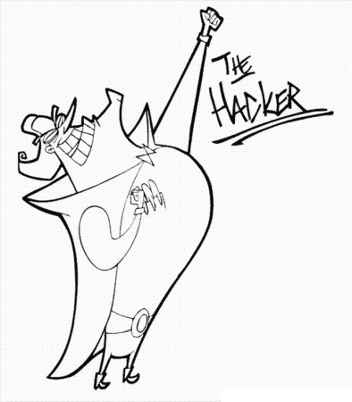 The Hacker Coloring Page - Free Printable Coloring Pages for Kids