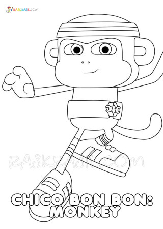 Chico Bon Bon Coloring Page. Free