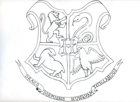 Free Hogwarts Crest Coloring Page, Download Free Hogwarts Crest Coloring  Page png images, Free ClipArts on Clipart Library