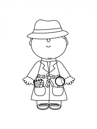 Detective Coloring Pages - Best Coloring Pages For Kids