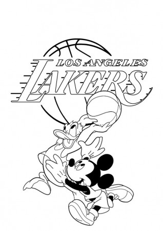 Printable Los Angeles Lakers Coloring Pages Pdf - Coloringfolder.com |  Lakers colors, Sports coloring pages, Coloring pages