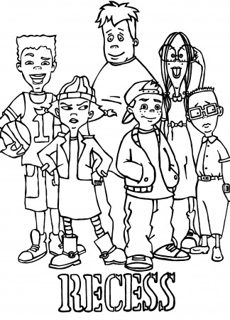Recess group colouring image